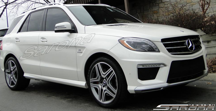 Custom Mercedes ML  SUV/SAV/Crossover Side Skirts (2012 - 2015) - $890.00 (Part #MB-061-SS)